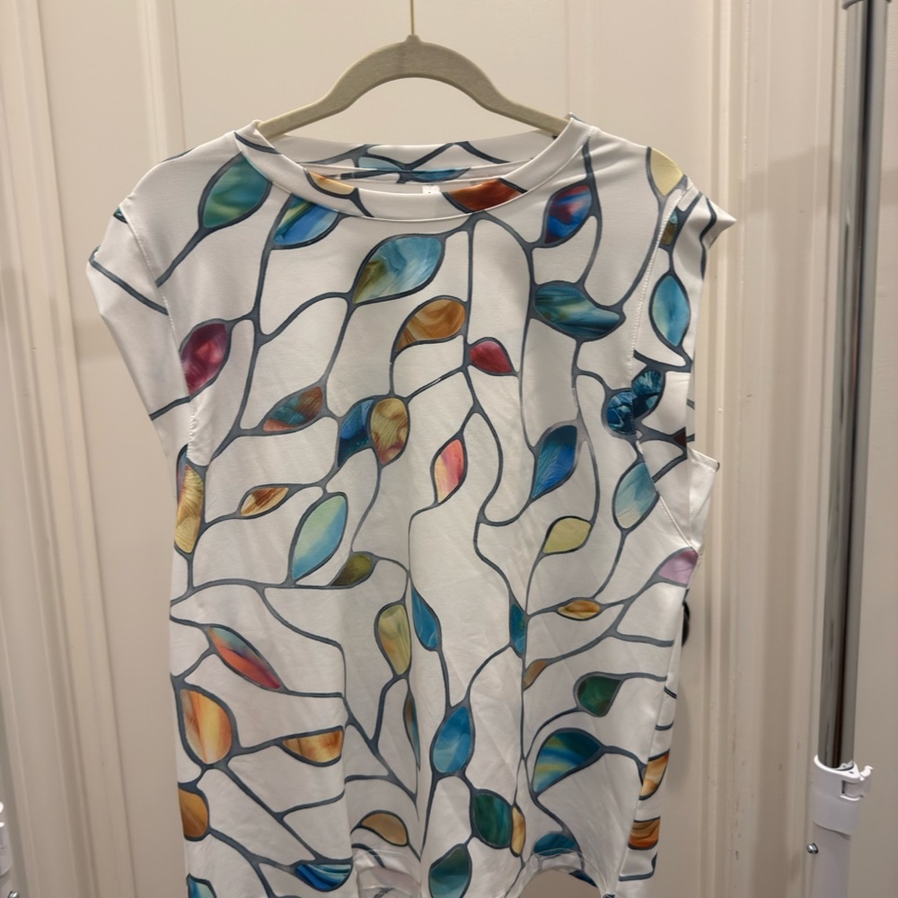 Colorful Abstract Women's Top